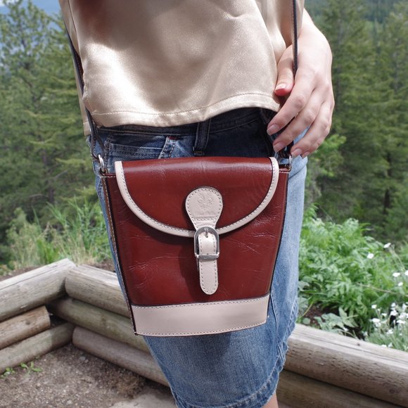 Genuine Leather Borse in Pelle Made In Italy Purse - Picture 1 of 7